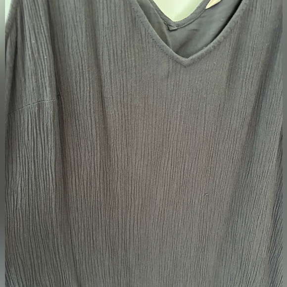 Soft Surroundings Charcoal Sleeveless Gauze Dress Size XS - Picture 3 of 10